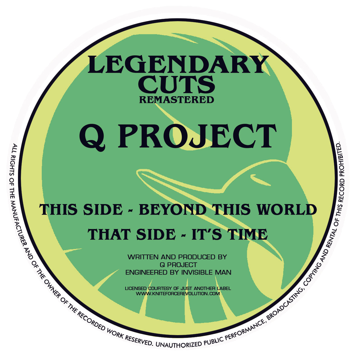 Q Project – Beyond This World / It’s Time - Kniteforce Records - 12” Vinyl