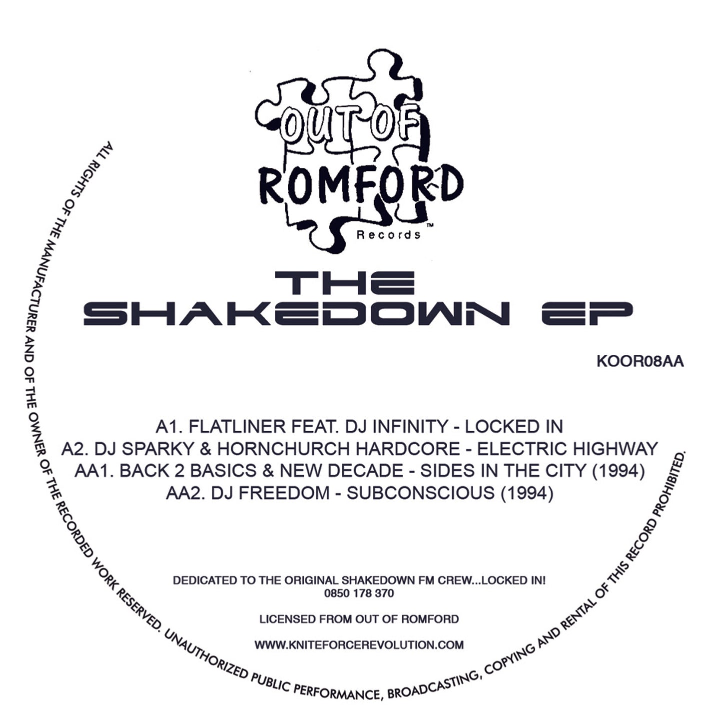 The Shakedown EP - Out Of Romford Records
