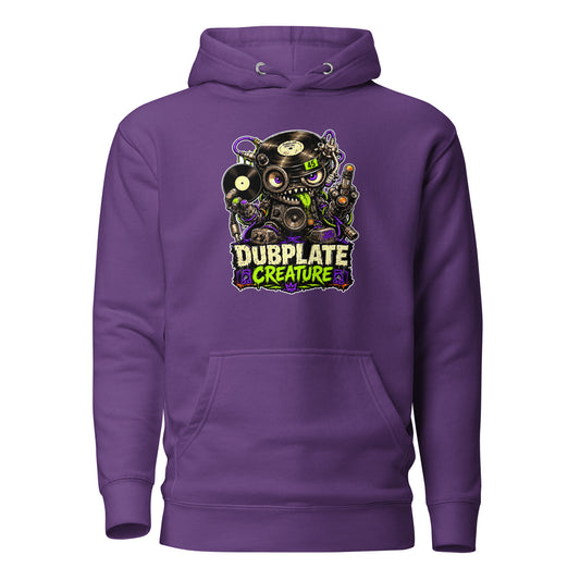Dubplate Creature - Hoodie, purple — front view