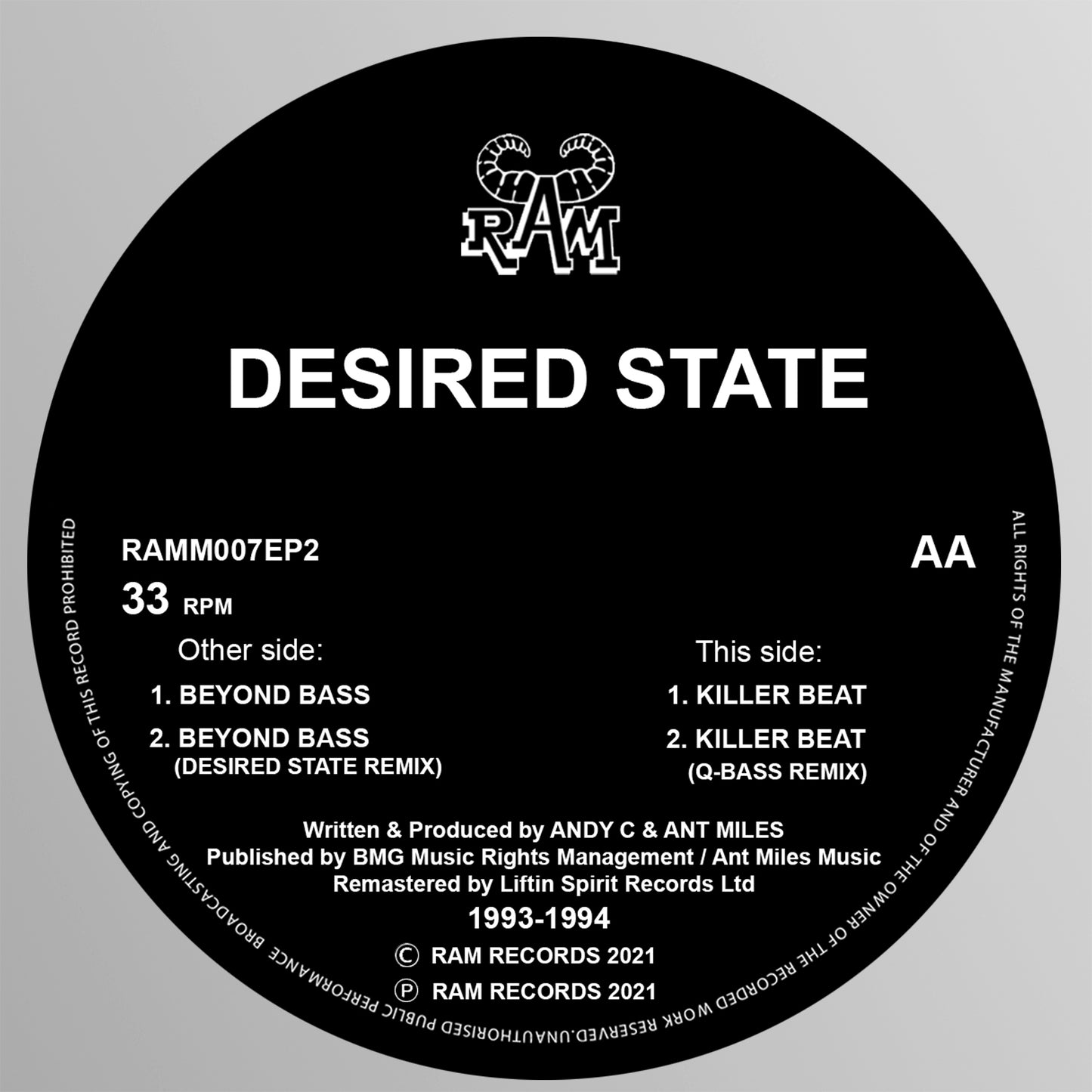 Desired State - Beyond Bass / Killer Beat - Ram Records