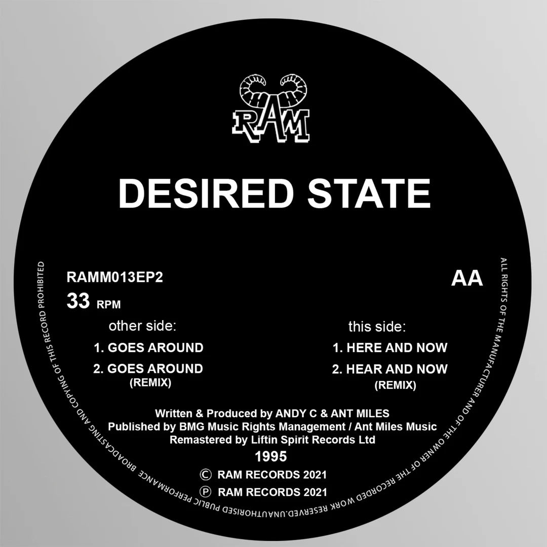Desired State - Goes Around / Here and Now - Ram Records