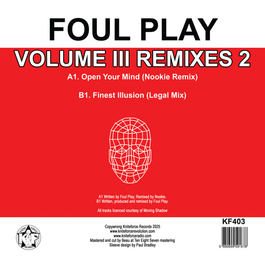 Foul Play - Vol III - Remixes Part 2 - Kniteforce Records - 12” Vinyl
