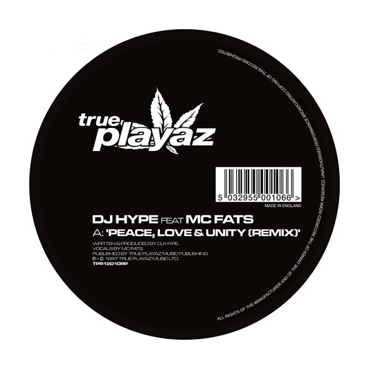 DJ Hype Featuring MC Fats - Peace, Love & Unity (Remix) / Jump - 12” Vinyl