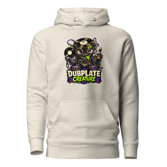 Dubplate Creature - Hoodie, oatmeal heather — front view