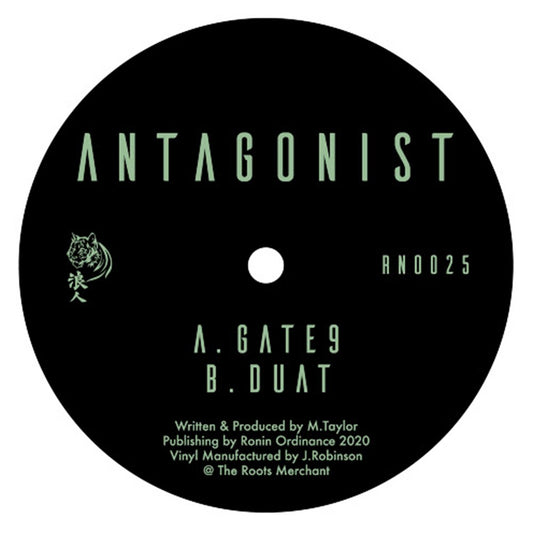 Antagonist - Gate 9 / Duat (white label 12" vinyl) - Ronin Ordinance Records