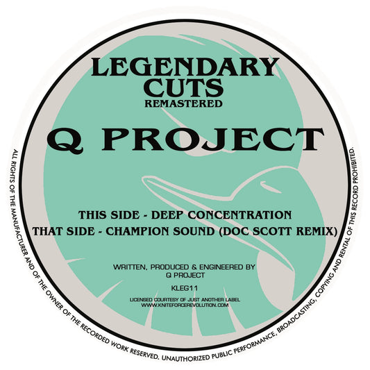 Q Project - Deep Concentration EP - Kniteforce / Legendary Records